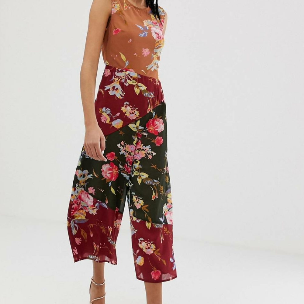 ASOS jumpsuit: size 8 multi-floral